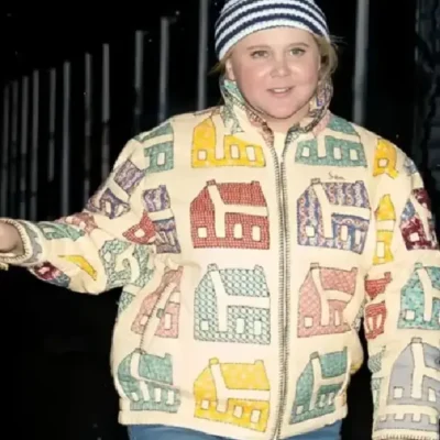 Buy NYC Concert 2025 Amy Schumer Colorful Cottage House Quilted Patchwork Jacket Sale