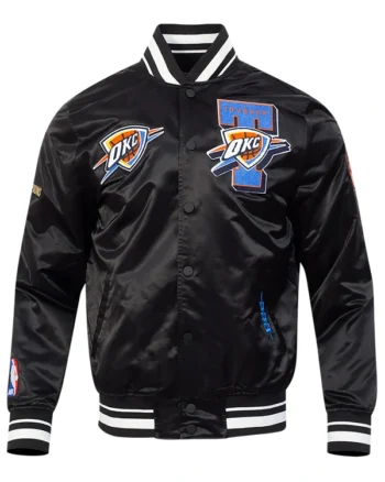 Buy Okc Thunder 2025 Nba Champions Pro Standard Satin Jacket