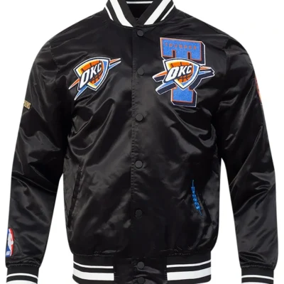 Buy Okc Thunder 2025 Nba Champions Pro Standard Satin Jacket