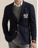Buy Polo Ralph Lauren Yankees Wool Blue Blazer For Sale