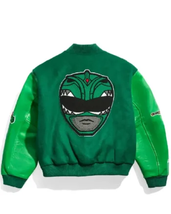 Buy Power Rangers Green Varsity Bomber Jacket – Unisex Sale
