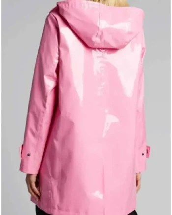 Buy Savannah Guthrie The Today Show Pink Leather Rain Coat Sale