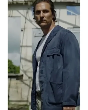 Matthew McConaughey Serenity Cotton Blue Jacket - Image 3