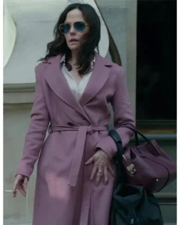 Mary Louise Parker Red Sparrow Pink Coat - Image 2