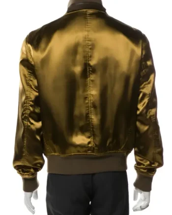 The Voice S27 John Legend Olive Silk Bomber Jacket - Image 3