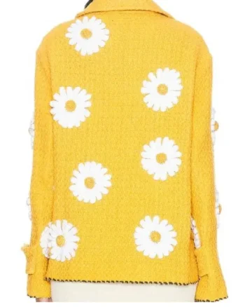 The Voice S27 John Legend Yellow Daisy Applique Jacket - Image 3