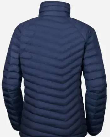 Buy Unisex USA Curling Columbia 2025 Blue Quilted Jacket Sale
