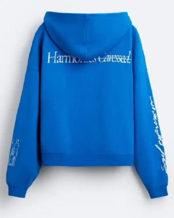 WEAK HERO CLASS 2 Go Hyun-tak Blue Hoodie Sweatshirt - Image 4