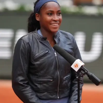 Coco Gauff Leather Jacket