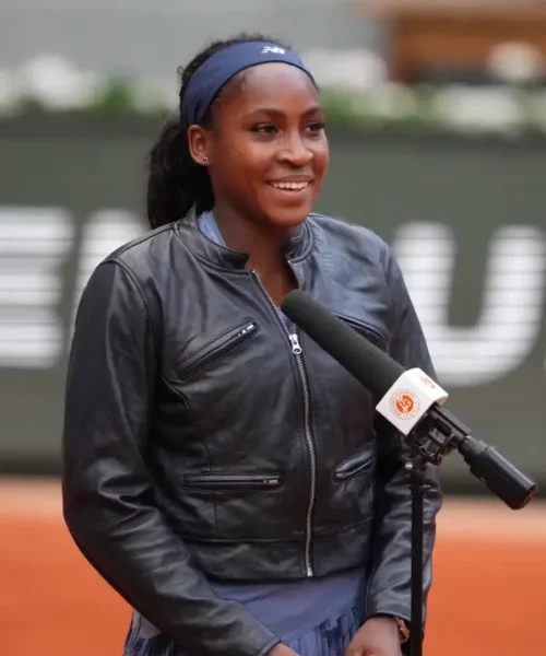 Coco Gauff Leather Jacket