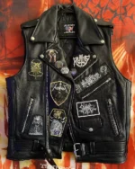 Cruel Force Leather And Metal Vest
