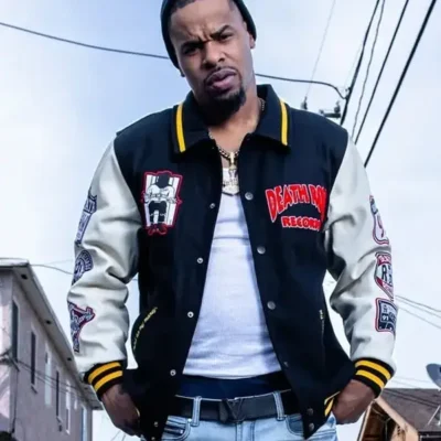 Death Row Records Wool Bomber Jacket