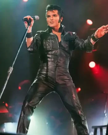 Elvis Presley Come Back 68 Leather Jacket