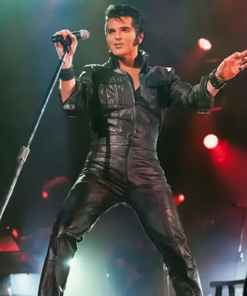 Elvis Presley Come Back 68 Leather Jacket