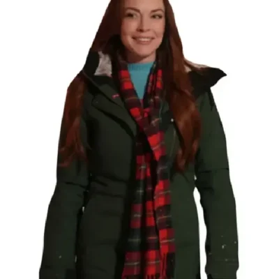 Falling for Christmas Lindsay Lohan Green Coat