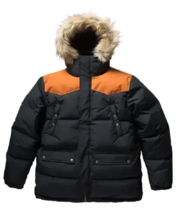 George Costanza Seinfeld Black Puffer Parka Jacket With Hood