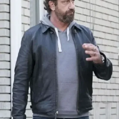 Gerard Butler Den Of Thieves 2 Pantera Leather Jacket