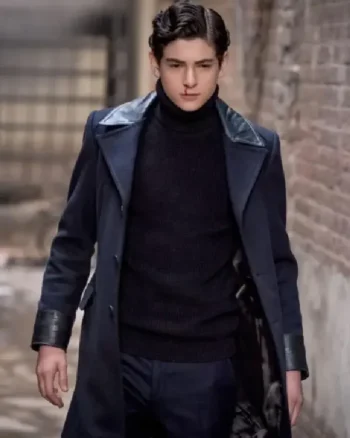 Gotham Bruce Wayne Blue Trench Coat