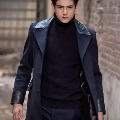 Gotham Bruce Wayne Blue Trench Coat