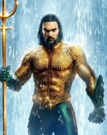 Jason Momoa Aquaman Classic Golden Jacket