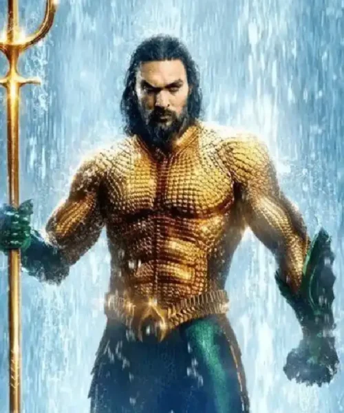 Jason Momoa Aquaman Classic Golden Jacket