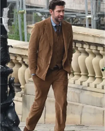 John Krasinski Fountain of Youth Brown Blazer