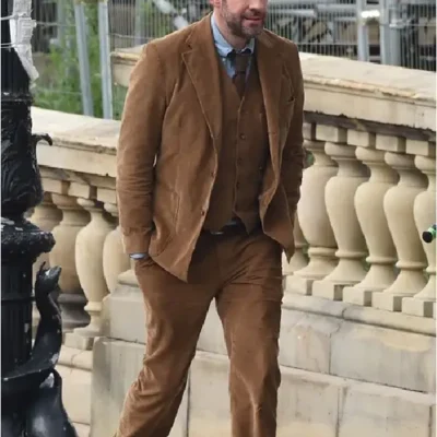 John Krasinski Fountain of Youth Brown Blazer