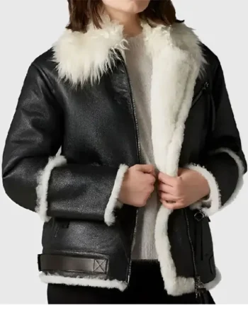 Jonathon Black B3 Bomber Leather Jacket