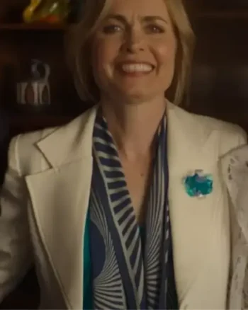 Judy Bissett Last Days of the Space Age White Blazer