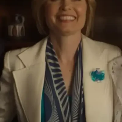 Judy Bissett Last Days of the Space Age White Blazer