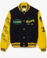 Lacoste Two-Tone Wool Bomber Jacket