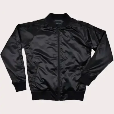 Lucifer Rising Rainbow Black Satin Jacket