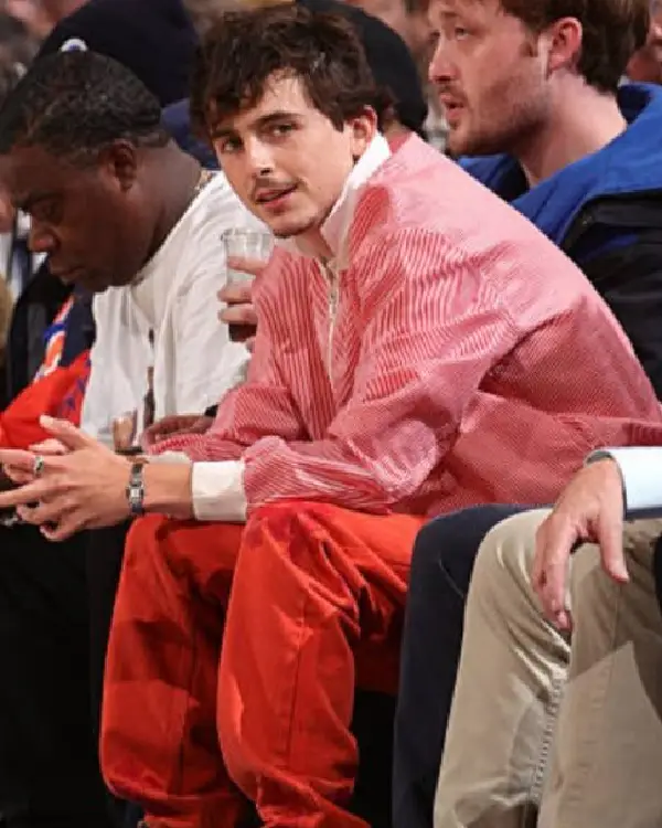 MSG NYC Timothee Chalamet Pink Jacket