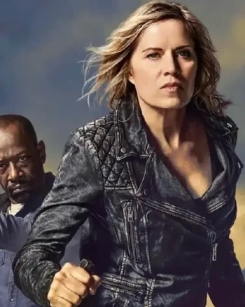 Madison Clark Fear The Walking Dead Black Leather Jacket
