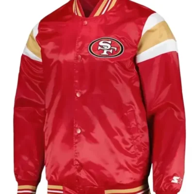 Malinda Satin San Francisco 49ers Red Jacket