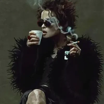 Marla Singer Fur Coat