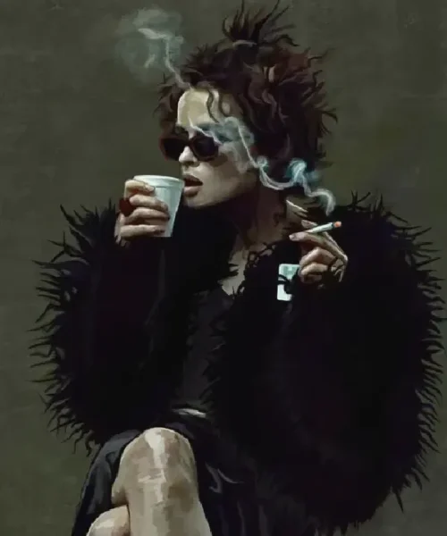 Marla Singer Fur Coat