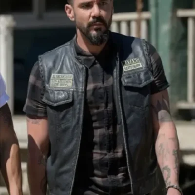 Mayans M.C S05 Angel Reyes Leather Vest
