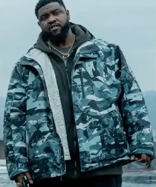 Mayor of Kingstown S03 Tobi Bamtefa Camo Jacket