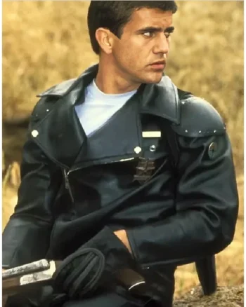 Mel Gibson Mad Max 1979 Black Leather Jacket