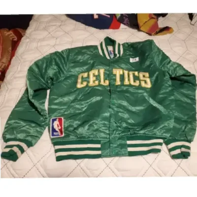 Men’s Vintage 80’s Starter Boston Retro Celtics Green Satin Jacket