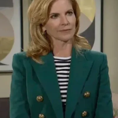 Morgan Green The Young and The Restless Talia Double Breasted Blazer