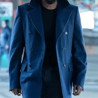Muncie Daniels The Madness Blue Wool Coat