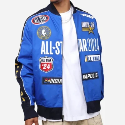 NBA All-Star 2024 Game Blue Bomber Jacket