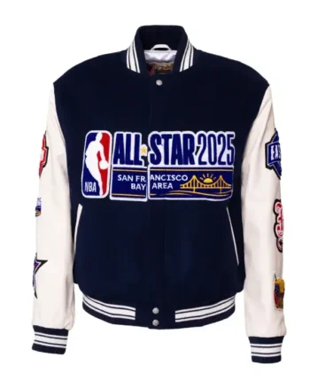 NBA All Star 2025 GSW Wool Varsity Jacket