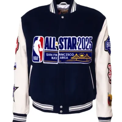 NBA All Star 2025 GSW Wool Varsity Jacket