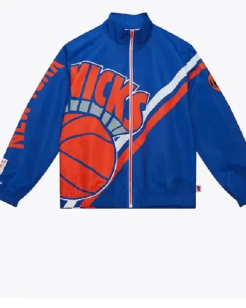 NBA New York Knicks Blue Track Jacket
