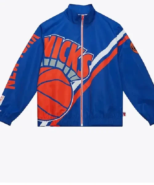 NBA New York Knicks Blue Track Jacket