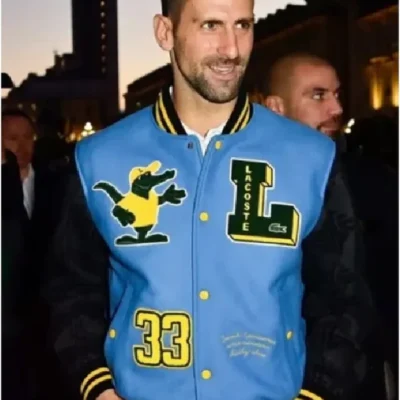 Novak Djokovic Lacoste Varsity Jacket