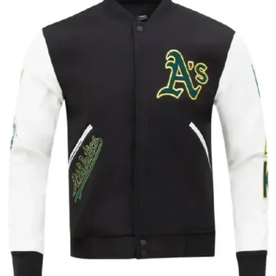 Oakland Athletics Classic Letterman Varsity Jacket